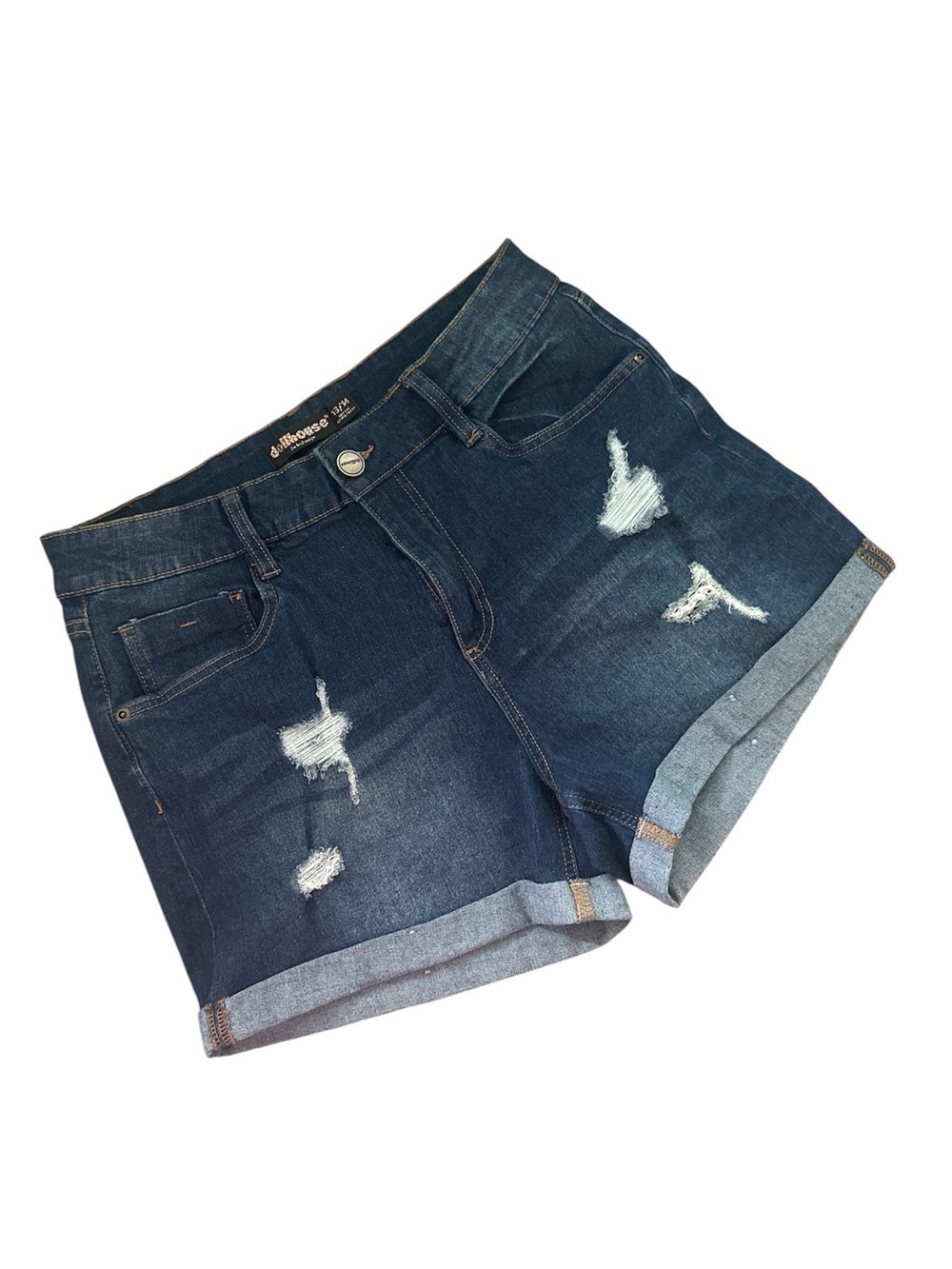 Dollhouse Distressed Dark Blue Denim Shorts sz 13/14